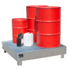 Bac de rétention acier - Capacité de rétention 243 et 255 litres
