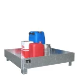 Marque Bauer bac de rétention WO-4/200 - Volume de rétention 259 L Marque Bauer bac de rétention WO-4/200 - Volume de rétention 259 L