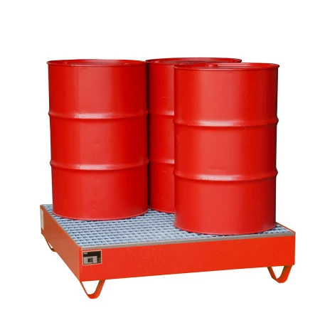 Bac de rétention acier - Capacité de rétention 261 et 435 litres Bac de rétention acier - Capacité de rétention 261 et 435 litres