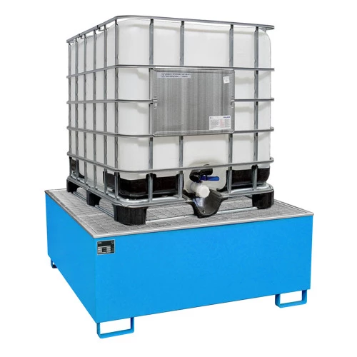 Bac de rétention acier pour cuves - Capacité de rétention 1053 litres