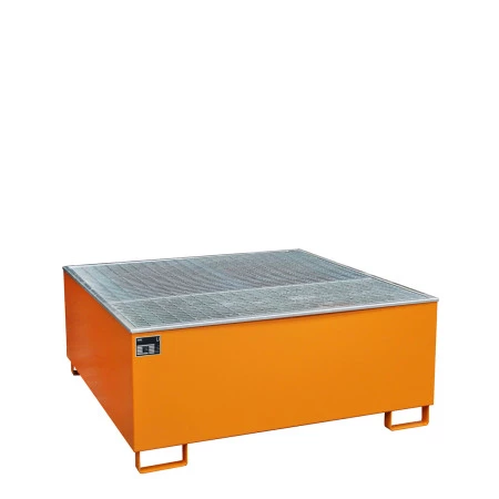 Bac de rétention acier pour cuves - Capacité de rétention 1053 litres Bac de rétention acier pour cuves - Capacité de rétention 1053 litres