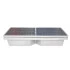 Bac de rétention transparent de 70 litres. Caillebotis noir Bac de rétention transparent de 70 litres. Caillebotis noir