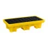 Système de rétention plastique pour fûts de produits chimiques avec grille de drainage Système de rétention plastique pour fûts de produits chimiques avec grille de drainage