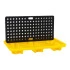 Bac de rétention plastique industriel avec grille amovible pour bidons et jerricans Bac de rétention plastique industriel avec grille amovible pour bidons et jerricans