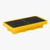 Bac de rétention en plastique haute résistance avec grille de drainage pour bidons industriels Bac de rétention en plastique haute résistance avec grille de drainage pour bidons industriels