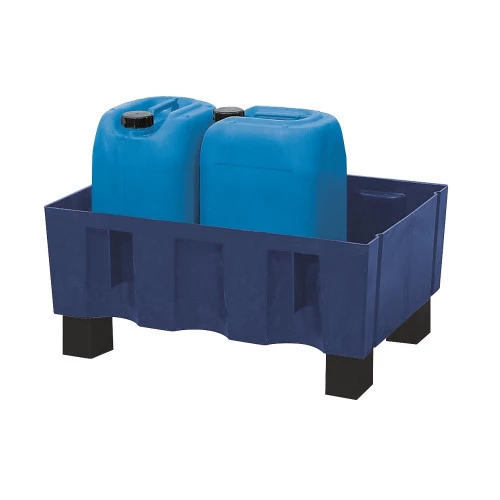 Bac de rétention polyéthylène 60 litres avec pieds
