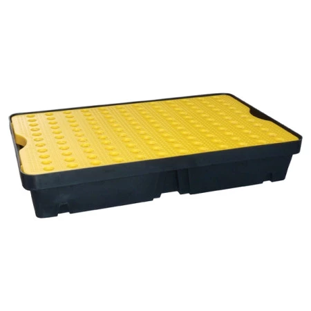 Bac de rétention polyéthylène avec caillebotis Bac de rétention polyéthylène avec caillebotis