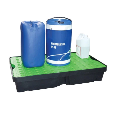 Bac de rétention en polyéthylène avec caillebotis Bac de rétention en polyéthylène avec caillebotis