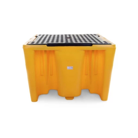 Bac de rétention industriel pour cuve IBC avec grille amovible haute résistance Bac de rétention industriel pour cuve IBC avec grille amovible haute résistance