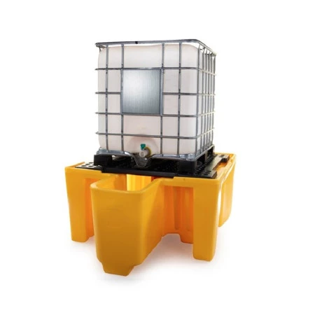 Bac de rétention plastique 1100l avec distributeur - 1 IBC Bac de rétention plastique 1100l avec distributeur - 1 IBC