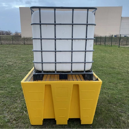 Bac de rétention plastique pour 1 IBC Bac de rétention plastique pour 1 IBC