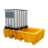 Bac de rétention plastique 1238l sans caillebotis - 2 IBC Bac de rétention plastique 1238l sans caillebotis - 2 IBC