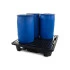Bac de rétention plastique 249l empilable - 4 fûts Bac de rétention plastique 249l empilable - 4 fûts