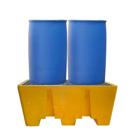 Bac de rétention plastique 300l empilable - 2 fûts Bac de rétention plastique 300l empilable - 2 fûts
