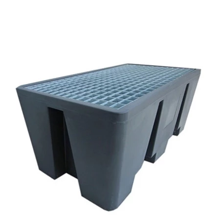 Bac de rétention plastique 300l empilable - 2 fûts Bac de rétention plastique 300l empilable - 2 fûts