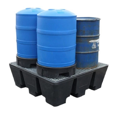 Bac de rétention plastique 4 fûts. 475 litres Bac de rétention plastique 4 fûts. 475 litres
