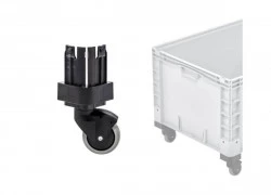 Roue avec frein pour bac Europe 320-420 mm