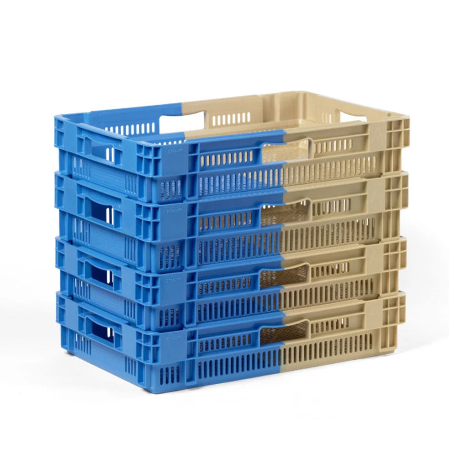 Bac plastique 600 x 400 bicolore emboîtable 50% ajouré Bac plastique 600 x 400 bicolore emboîtable 50% ajouré