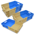 Bac plastique plein 600 x 400 bicolore emboîtable 50% Bac plastique plein 600 x 400 bicolore emboîtable 50%