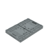 Bac Europe 600 x 400 pliable ajouré Bac Europe 600 x 400 pliable ajouré