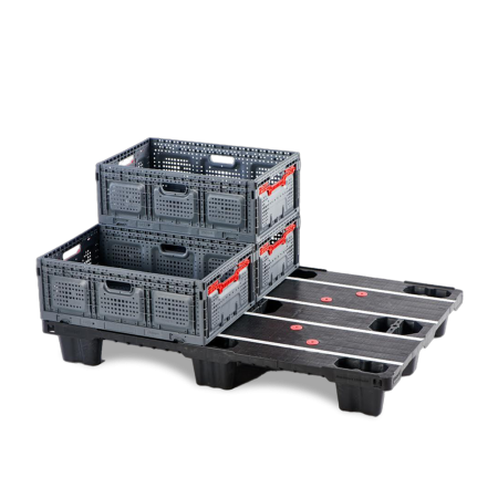 Bac Europe 600 x 400 pliable ajouré Bac Europe 600 x 400 pliable ajouré