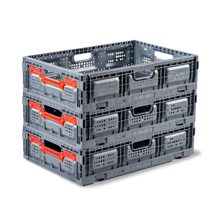 Bac Europe 600 x 400 pliable ajouré Bac Europe 600 x 400 pliable ajouré