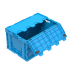 Bac Europe 600 x 400 pliable avec couvercle Bac Europe 600 x 400 pliable avec couvercle