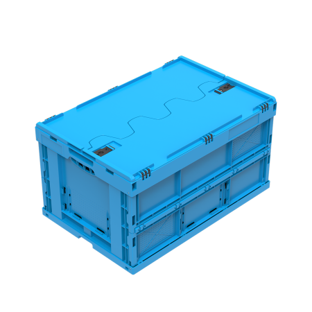 Bac Europe 600 x 400 pliable avec couvercle Bac Europe 600 x 400 pliable avec couvercle