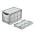 Bac Europe 600 x 400 pliable avec couvercle Bac Europe 600 x 400 pliable avec couvercle