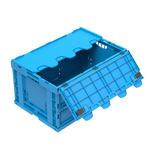 Lot de 10 Bacs Europe 600 x 400 pliable avec couvercle