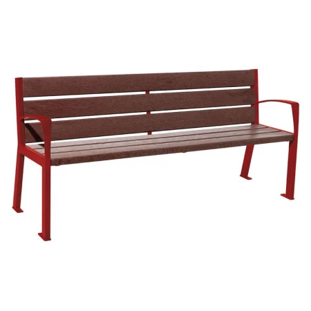 Banc et banquette en plastique recyclé