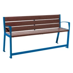Banc rehaussé pour seniors en plastique recyclé