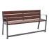 Banc rehaussé pour seniors en plastique recyclé Banc rehaussé pour seniors en plastique recyclé