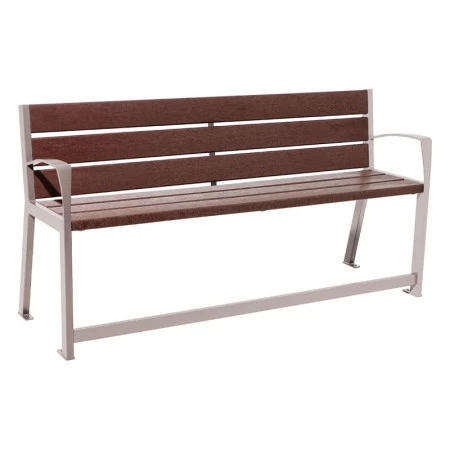Banc rehaussé pour seniors en plastique recyclé Banc rehaussé pour seniors en plastique recyclé