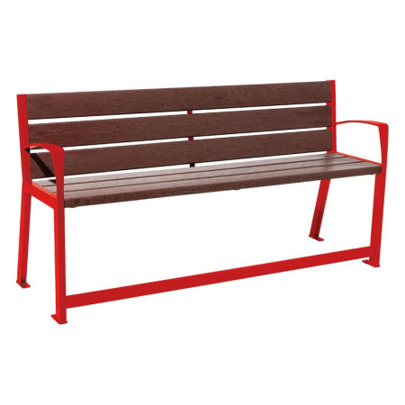 Banc rehaussé pour seniors en plastique recyclé Banc rehaussé pour seniors en plastique recyclé