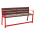 Banc rehaussé pour seniors en plastique recyclé Banc rehaussé pour seniors en plastique recyclé