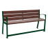 Banc rehaussé pour seniors en plastique recyclé Banc rehaussé pour seniors en plastique recyclé