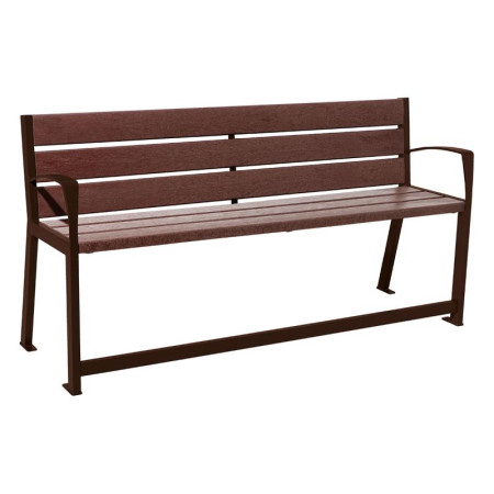 Banc rehaussé pour seniors en plastique recyclé Banc rehaussé pour seniors en plastique recyclé