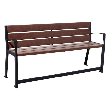 Banc rehaussé pour seniors en plastique recyclé Banc rehaussé pour seniors en plastique recyclé