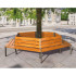 Banc tour d'arbre hexagonal classique Banc tour d'arbre hexagonal classique