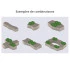 Exemples de combinaisons de bancs Le Caire Exemples de combinaisons de bancs Le Caire
