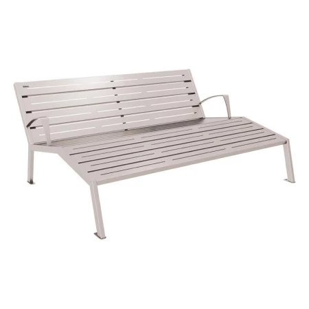 Chaise longue urbaine en acier Chaise longue urbaine en acier