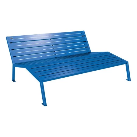 Chaise longue urbaine en acier Chaise longue urbaine en acier