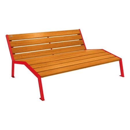 Chaise longue urbaine en bois Chaise longue urbaine en bois