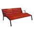 Chaise longue urbaine en bois Chaise longue urbaine en bois