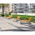 Chaise longue urbaine en bois Chaise longue urbaine en bois