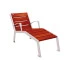 Chaise longue urbaine en bois Chaise longue urbaine en bois