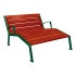 Chaise longue urbaine en bois Chaise longue urbaine en bois