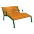 Chaise longue urbaine en bois Chaise longue urbaine en bois