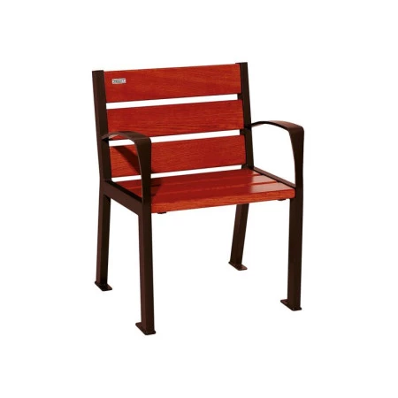 Fauteuil d'extérieur confortable et résistant